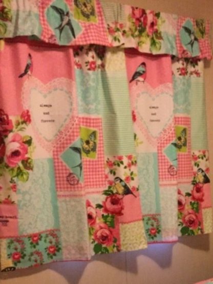 static caravan curtains key to my heart blackout lined double or King size cover 