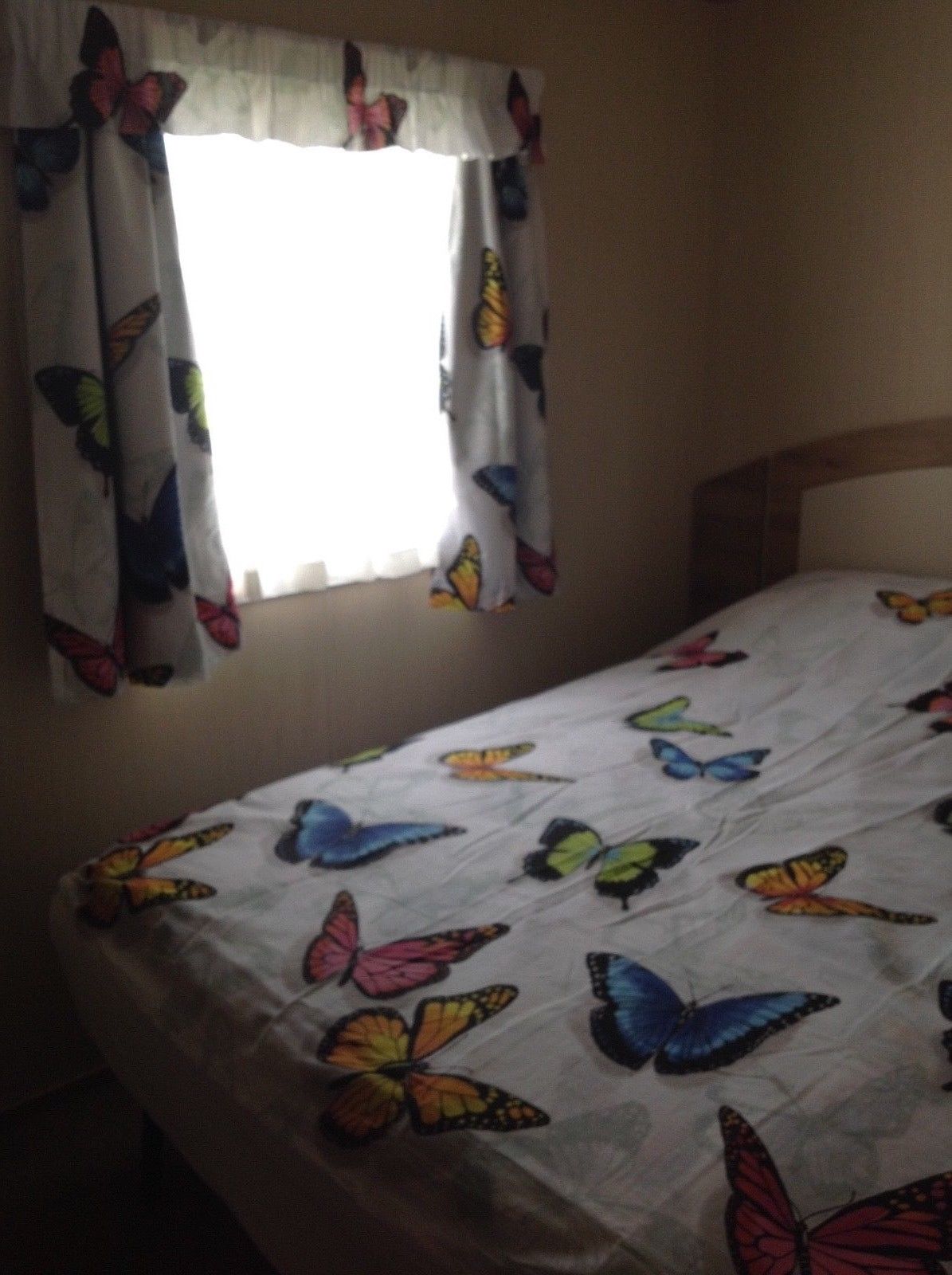 static caravan curtains thermal lined multi coloured BUTTERFLY Princess Tia Designs