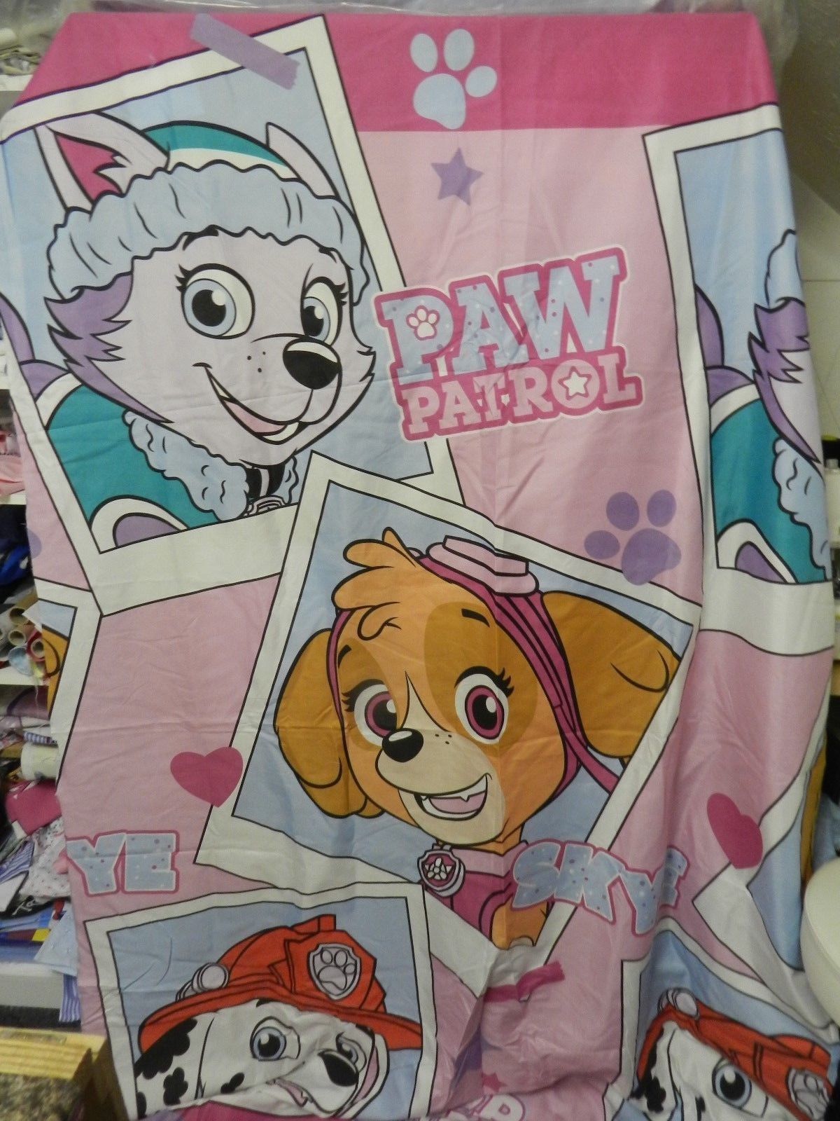 CURTAINS – Paw Patrol – unlined or blackout (large heads) – Princess