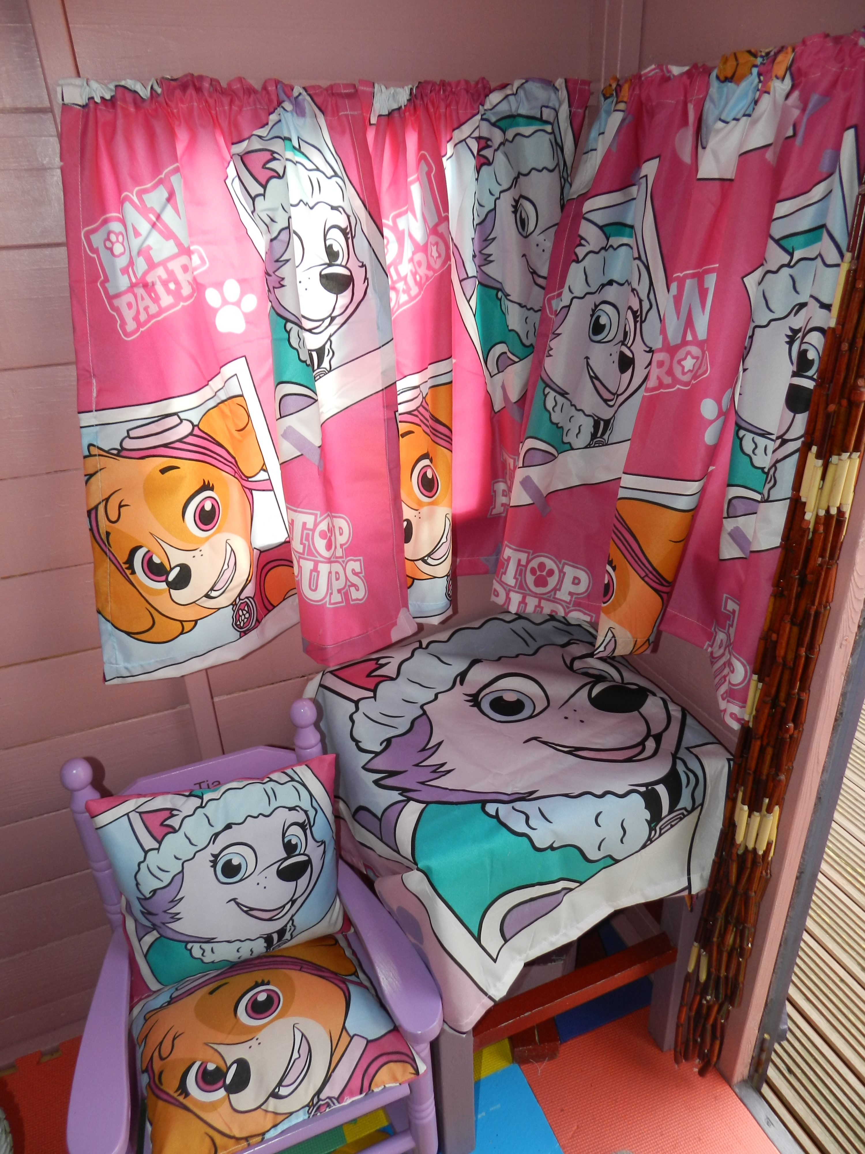 paw patrol bedroom set with curtains