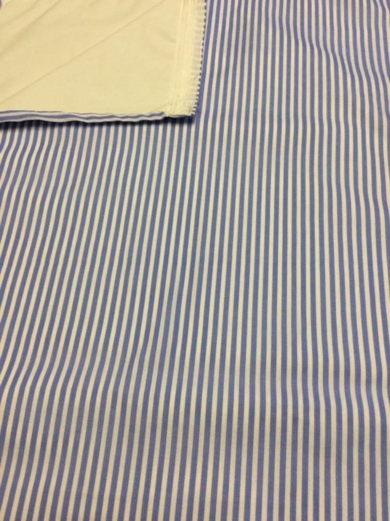 ABI HORIZON STATIC CARAVAN LOUNGE CURTAINS BLUE STRIPE Princess Tia Designs